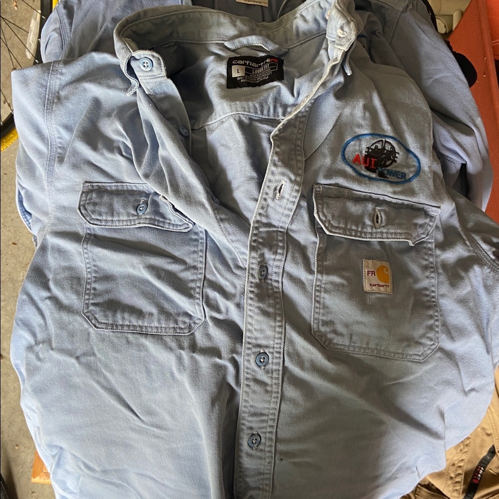 Carhartt Blue Button-Up loose fit FR